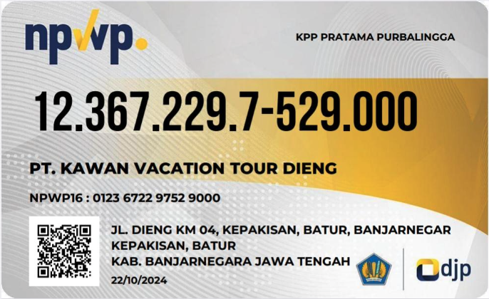 Dokumen Legalitas Kawan Vacation